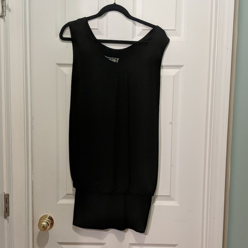 Dex black banded bottom dress Sz M